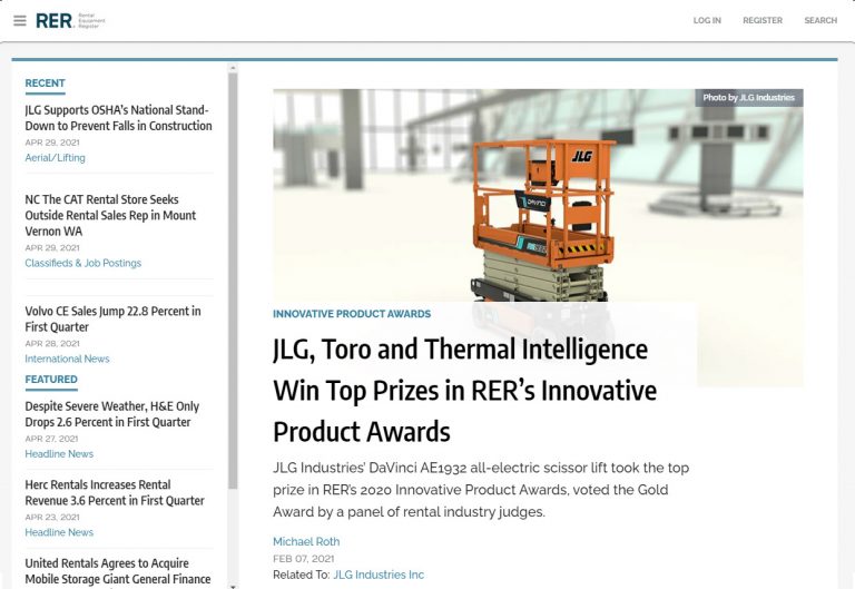 Thermal Intelligence Win Top Prizes in RER’s Innovative Product Awards