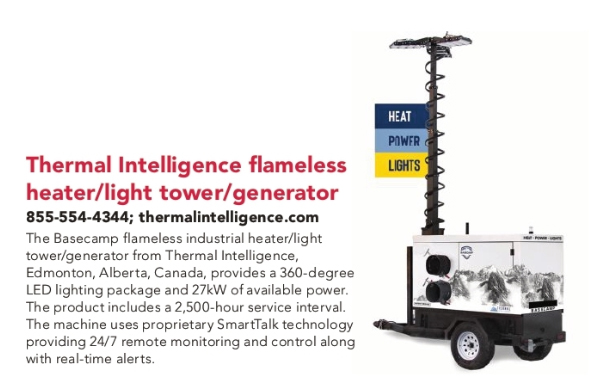 Thermal Intelligence flameless heater/light tower/generator