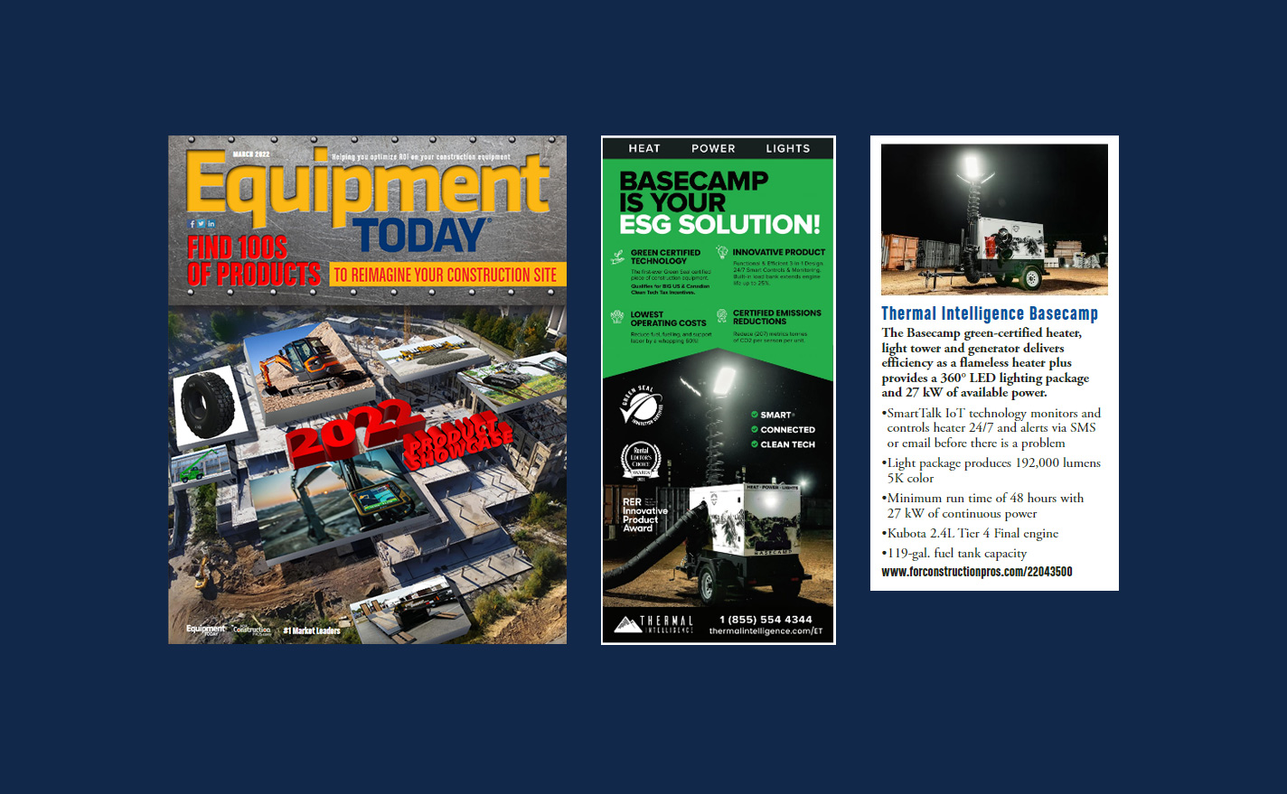 Basecamp Was Featured In Equipment Today Magazine - Thermal Intelligence